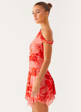 Wade Mini Dress Sicily Sunsets Print