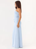 Dimmi Strapless Maxi Dress Blue