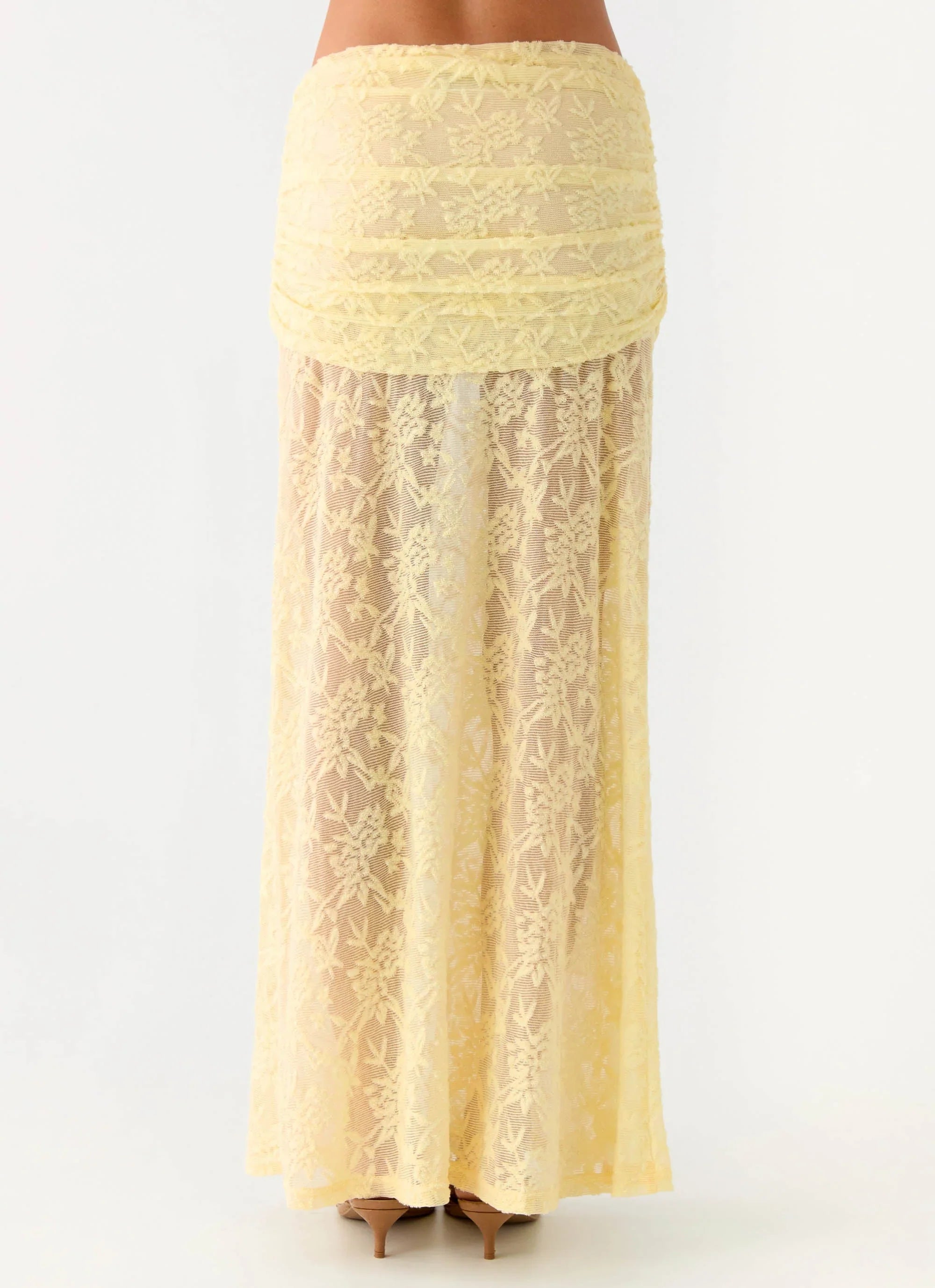 Farruko Jacquard Maxi Skirt Butter