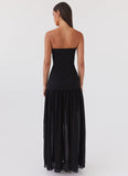 Eden Strapless Maxi Dress Black