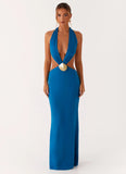 Flossy Maxi Dress Royal Blue