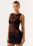 Harlem Lace Mini Dress Black
