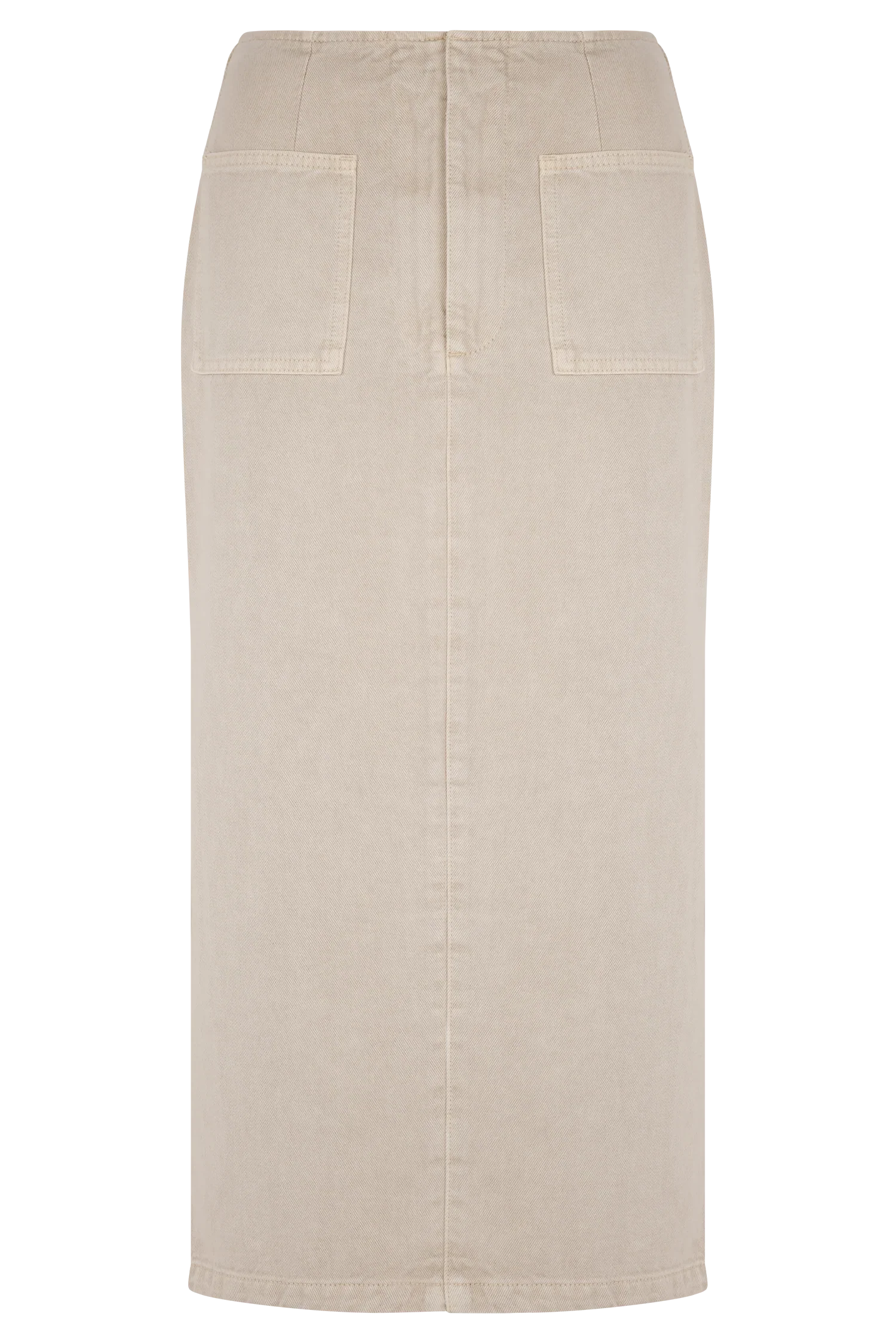 Fallon Denim Midi Skirt Stone Wash