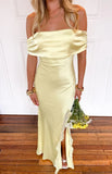 Anica Yellow Off Shoulder Maxi Dress PRE ORDER