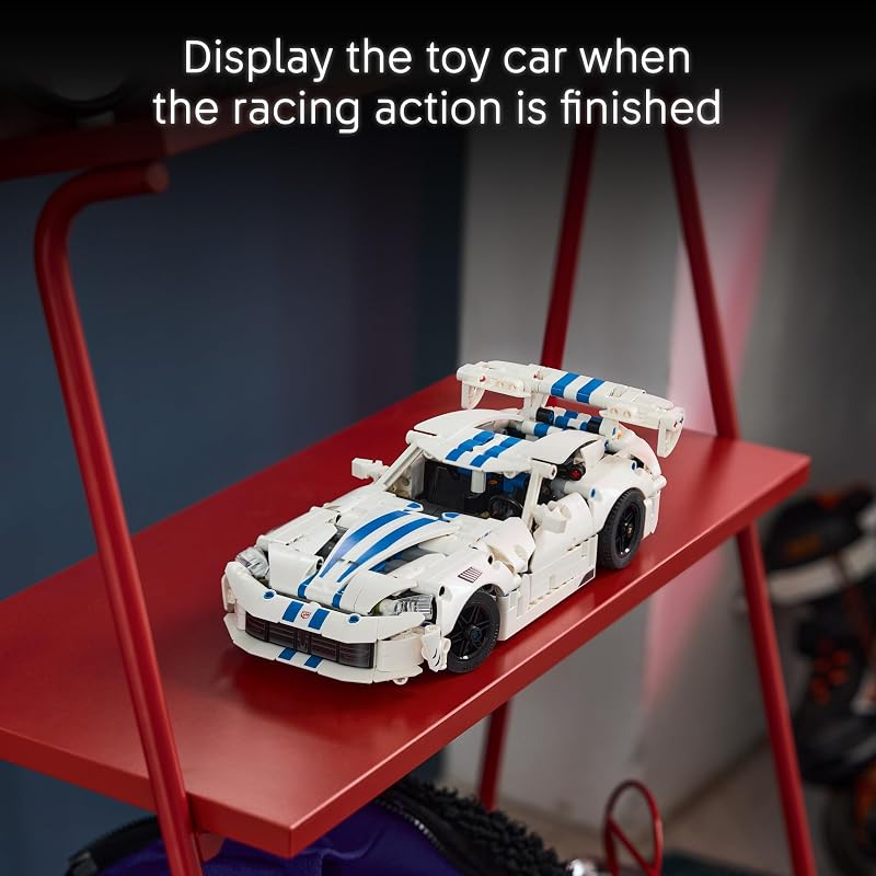 LEGO Technic Dodge Viper GTS R Sports Car 42234 Building Toys for Boys Girls Ages 10 Toy Car for Display for Bedroom or Book Shelf 805 pieces Gifts for Kids