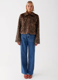Raleigh Fur Jacket Leopard