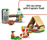 LEGO Super Mario Captain Toads Camp Building Toy Pretend Play Set for Kids Ages 6 Building Blocks for Boys Girls W Toad Goomba Turnip Toy Figures Gift Idea for Birthdays 72040