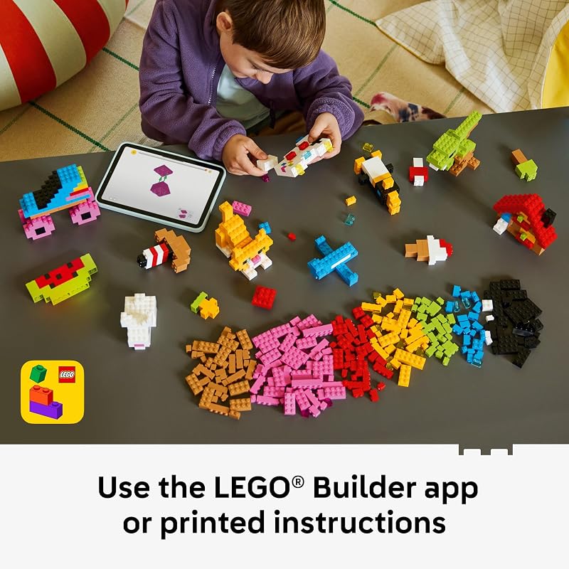 LEGO Classic Creative Colorful Bricks 11045 Preschool Building Toys for Girls Boys Ages 5 Sturdy Build for Pretend Play 820 pieces Gift Idea