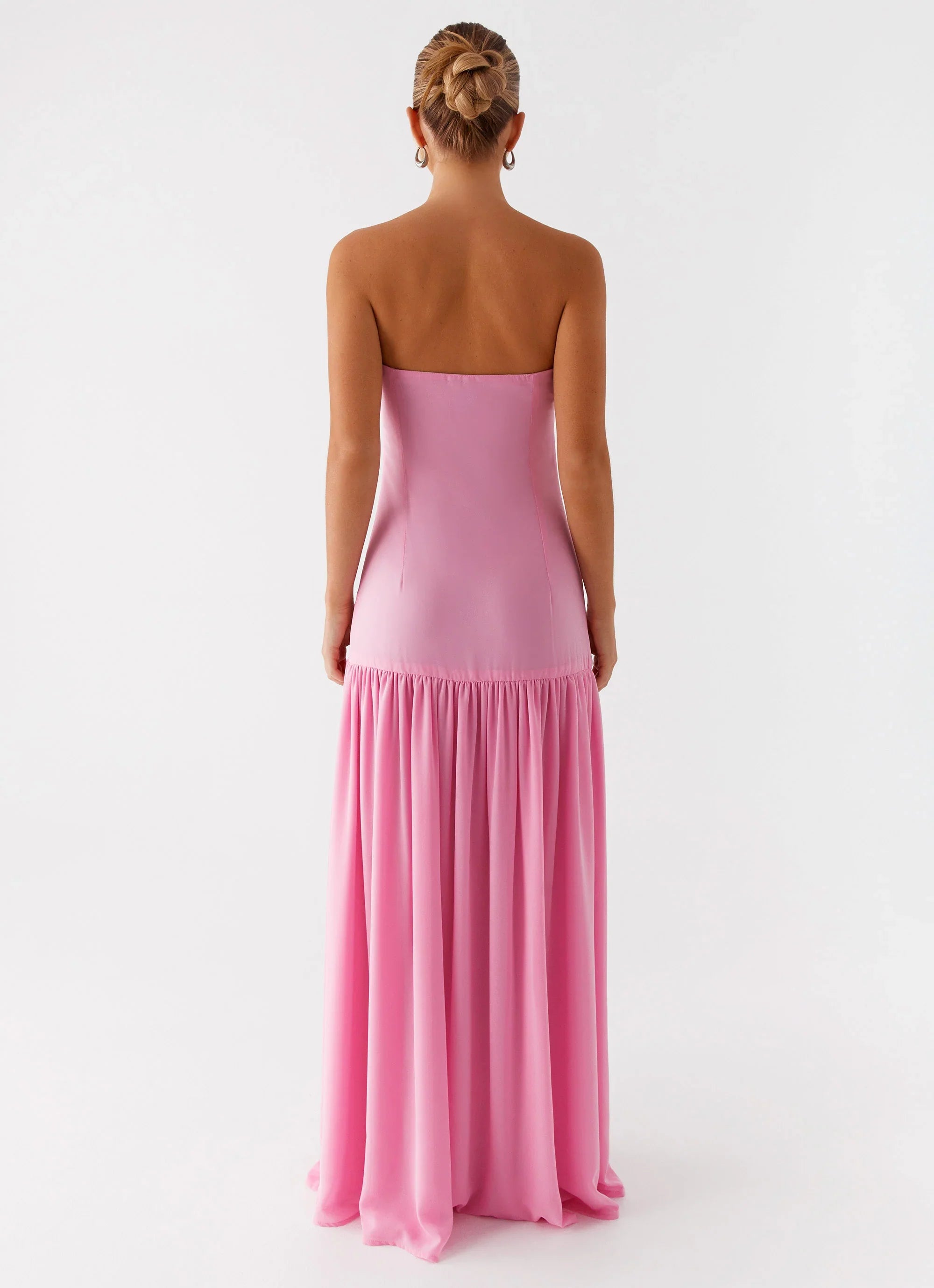 Eden Strapless Maxi Dress Pink