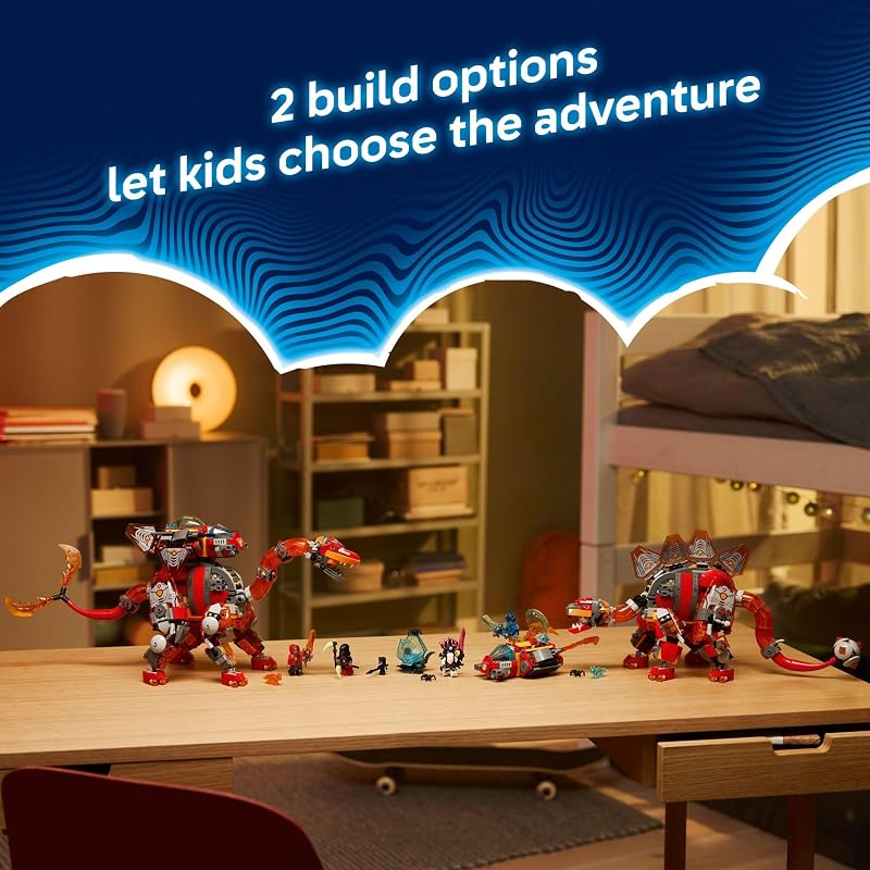 LEGO DREAMZzz Dino Jet Dinosaur Building Toy for Boys Girls Pretend Play Set for Kids Ages 9 W 2 Build Options Includes 4 Minifigures Gift Idea for Birthdays 71514