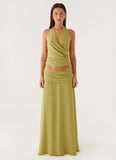Willowmena Wrap Top Lime