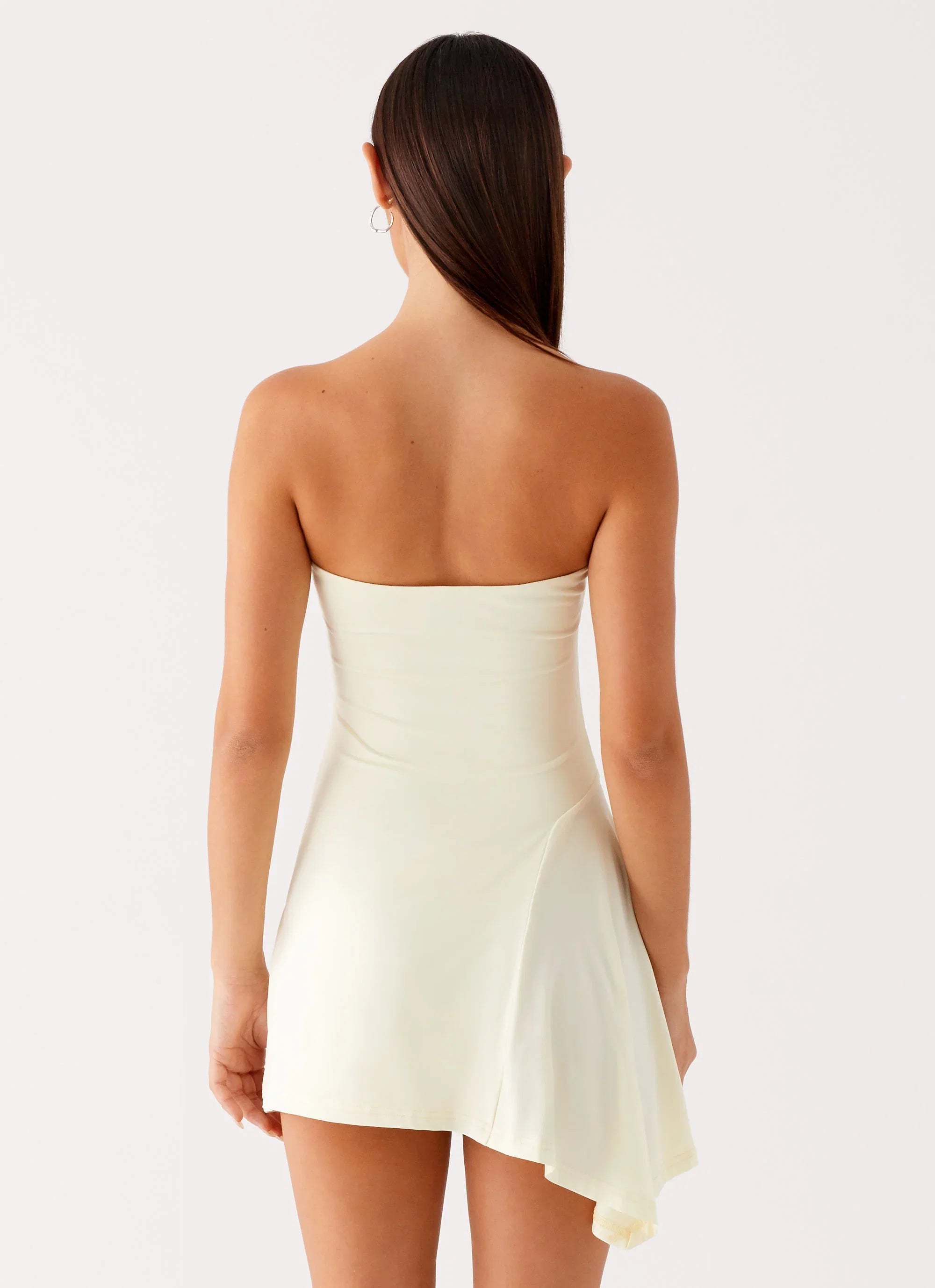 Sana Strapless Mini Dress Yellow