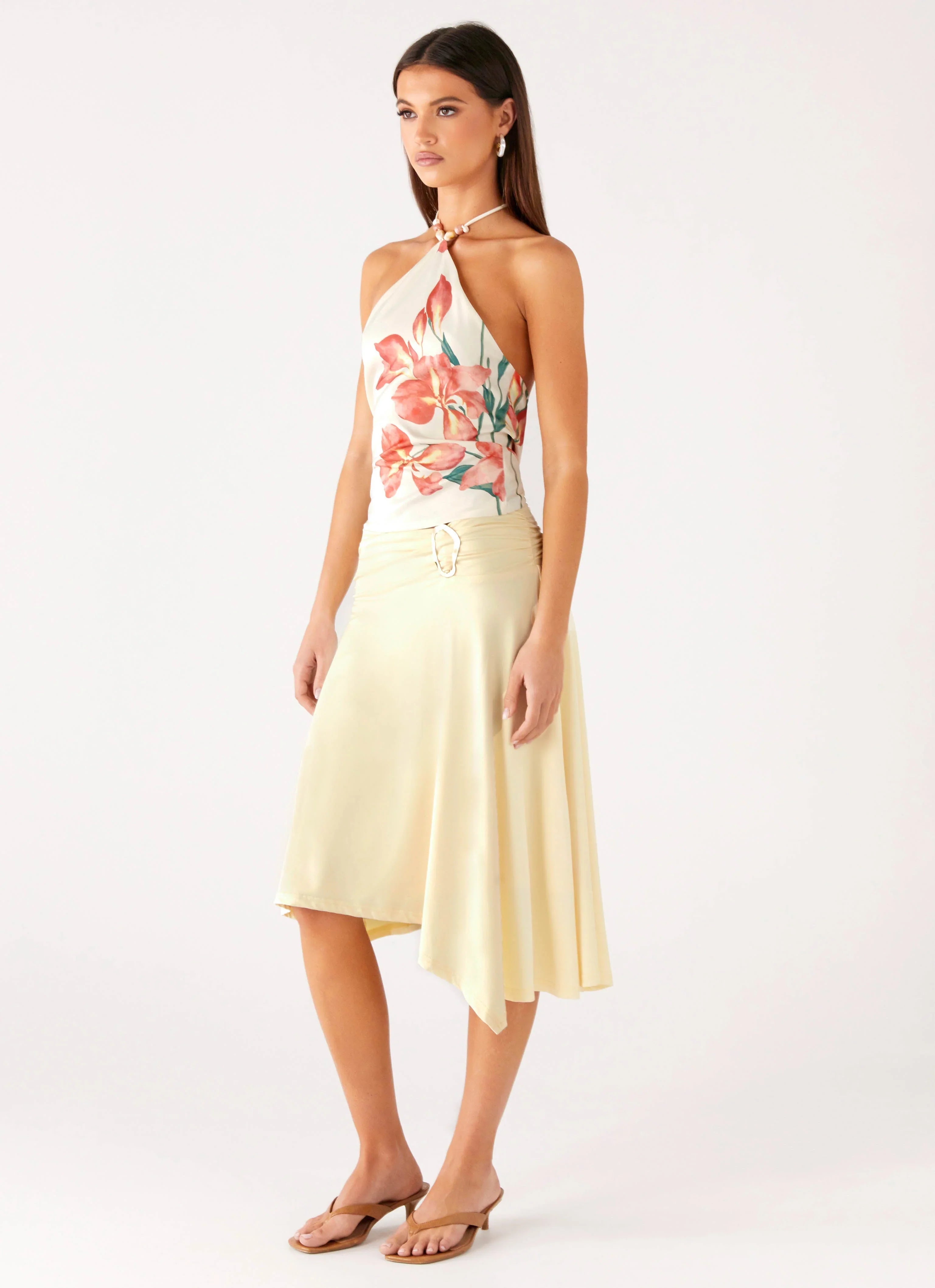 Brisa Midi Skirt Butter