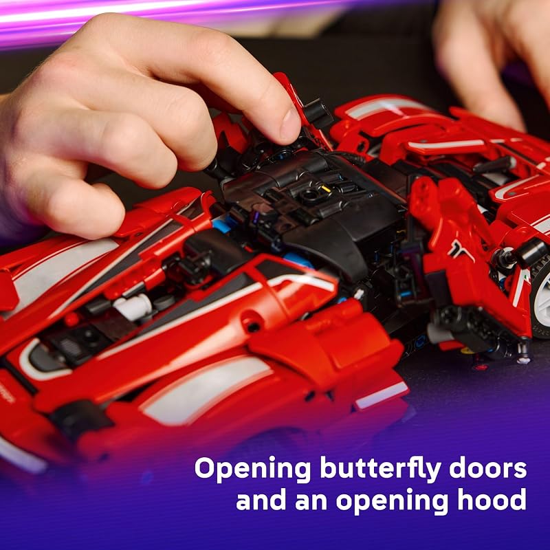 LEGO Technic Ferrari FXX K Toy Car Building Toy for Girls Boys Ages 10 Cool Birthday Gift for Kids Race Car Model for Play Display 42212