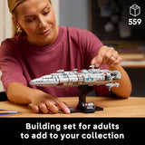 LEGO Star Wars Home One Starcruiser Building Set for Adults Star Wars Collectibles Set with Display Stand Building Kit with 559 Pieces 75405