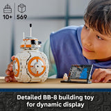 LEGO Star Wars BB 8 Astromech Droid Building Toy for Boys Girls Play Display Building Kit W Spinning Head Action Burner Arm for Kids Fans Ages 10 Gift Idea for Birthdays 75452