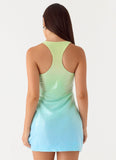 Mora Sequin Mini Dress Sea Ombre