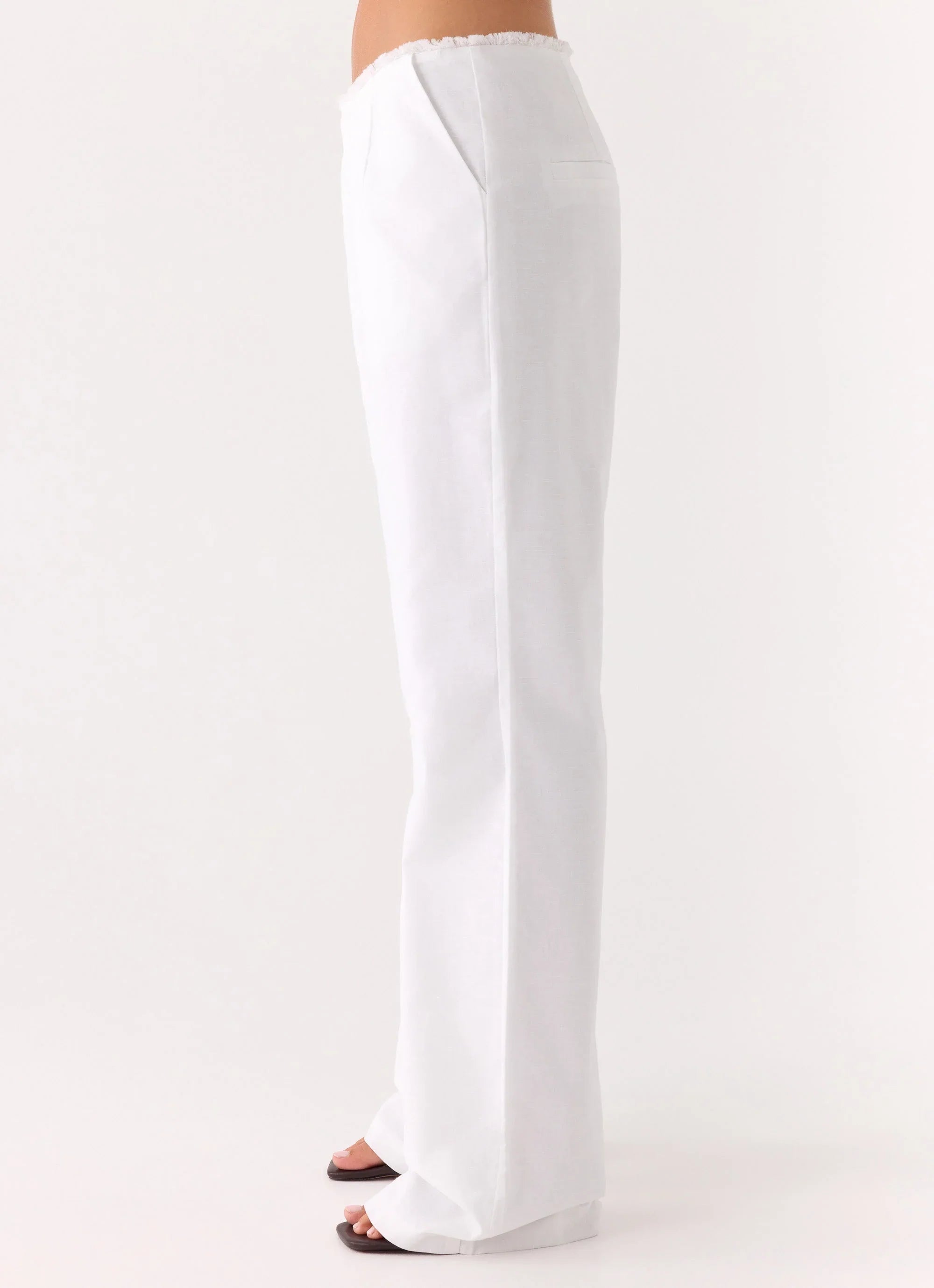 Josephina Linen Pant White