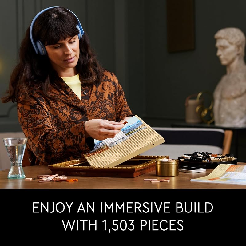 LEGO Art Mona Lisa Building Set Leonardo da Vinci wall Display Ages 18 DIY Crafts for Men Women Great for Puzzle Lovers Birthday Gift idea Includes Detachable Frame 31213