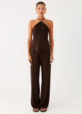 Jorjianna Halter Top Chocolate