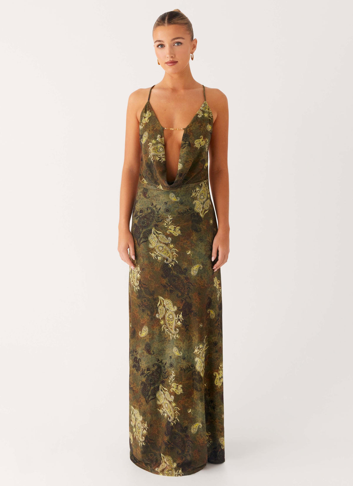 Star Fields Maxi Dress Cyber Floral