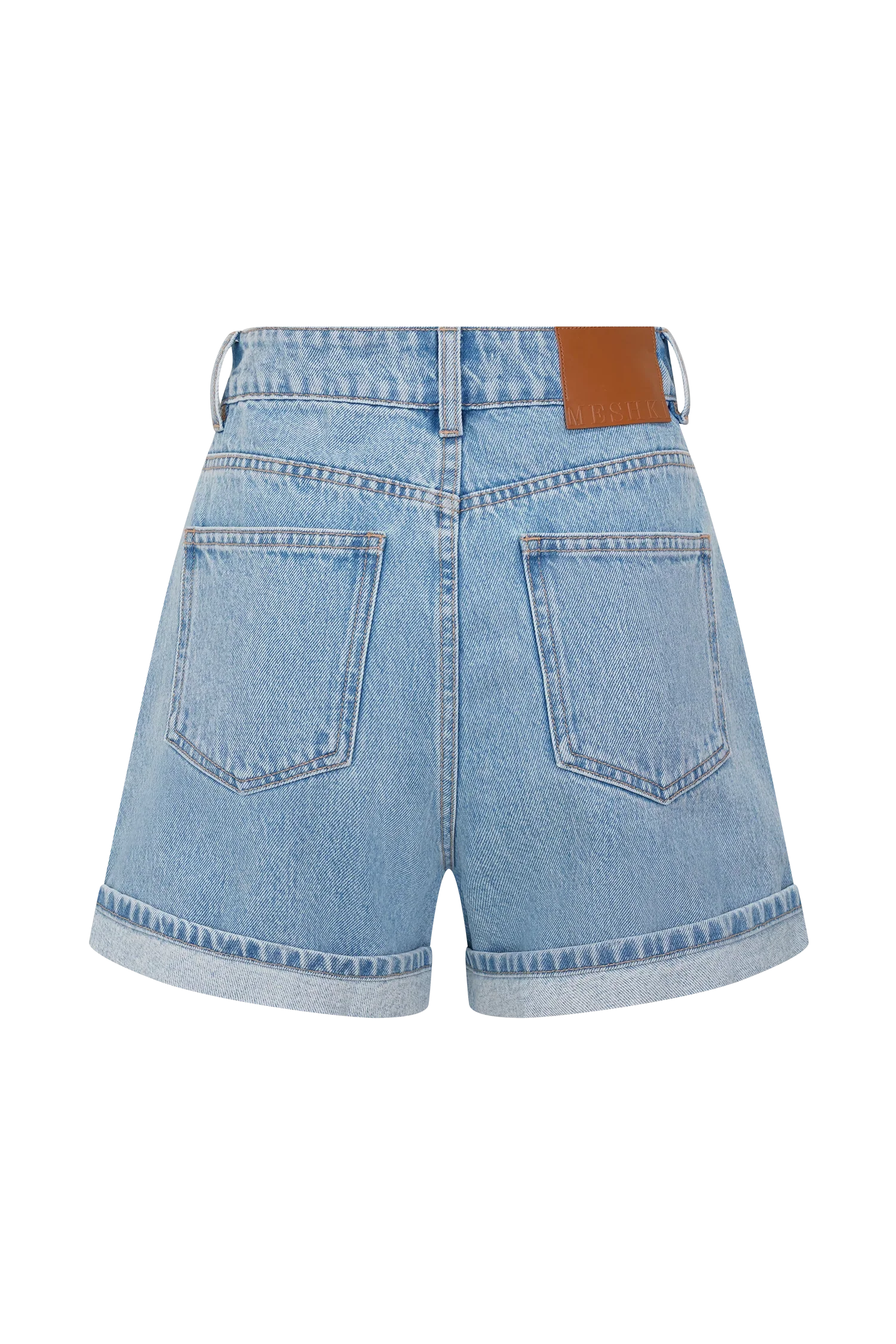 Carlene Cuffed Denim Shorts Classic Blue