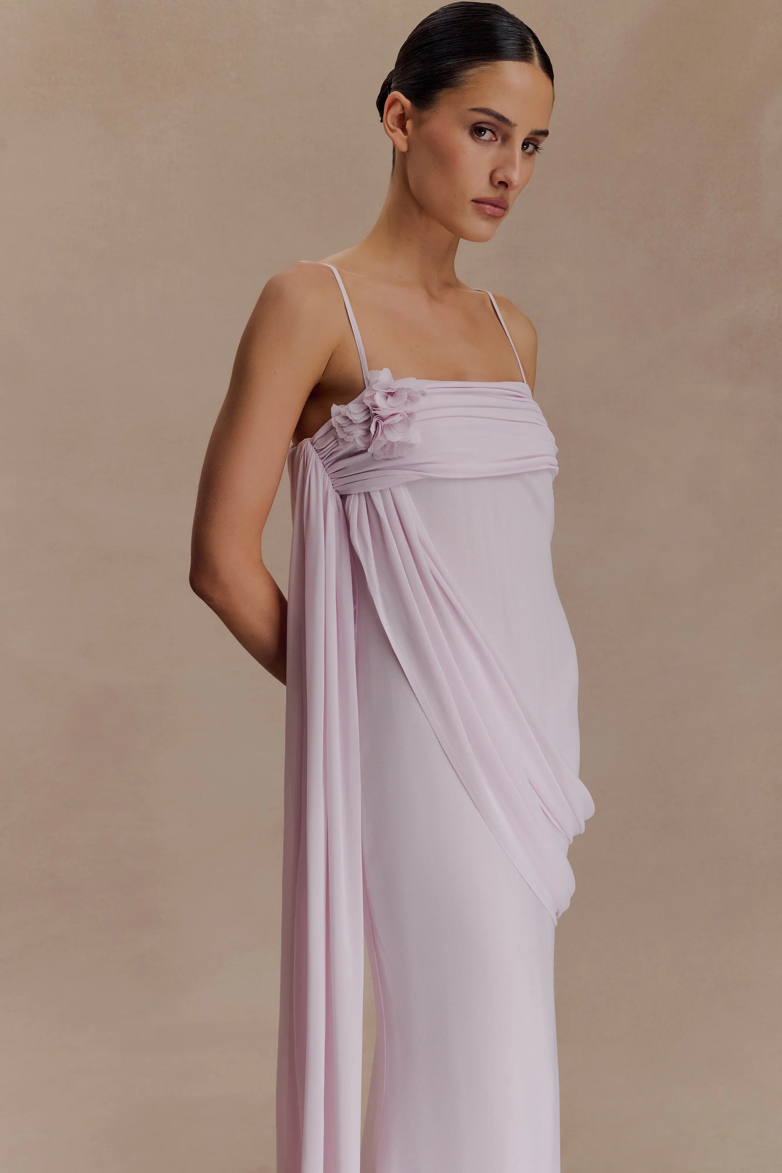 Leena Chiffon Maxi Dress Light Lilac
