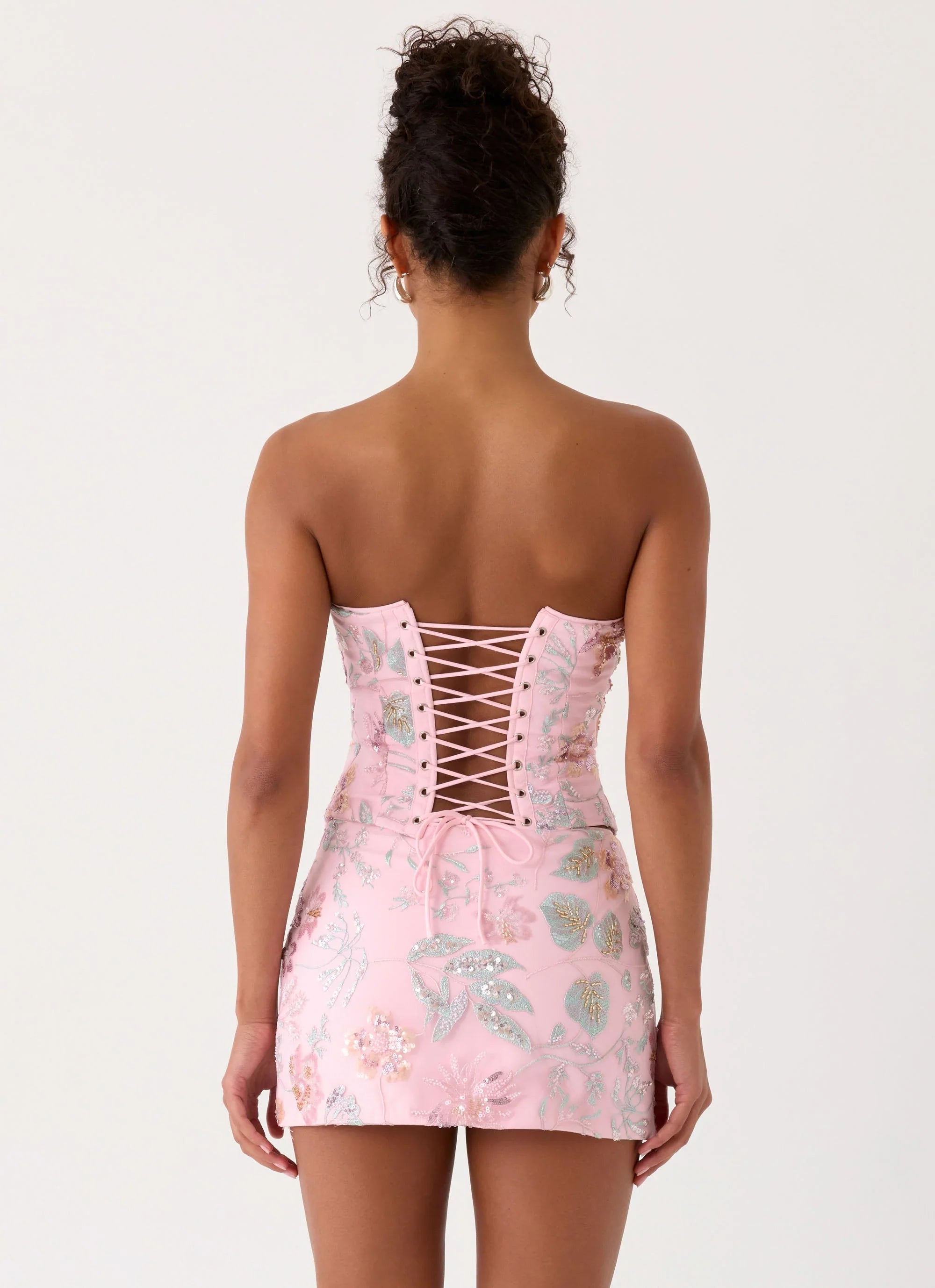 Solaire Low Rise Mini Skirt Pink