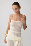Mattais Boucle Knit Top Ivory