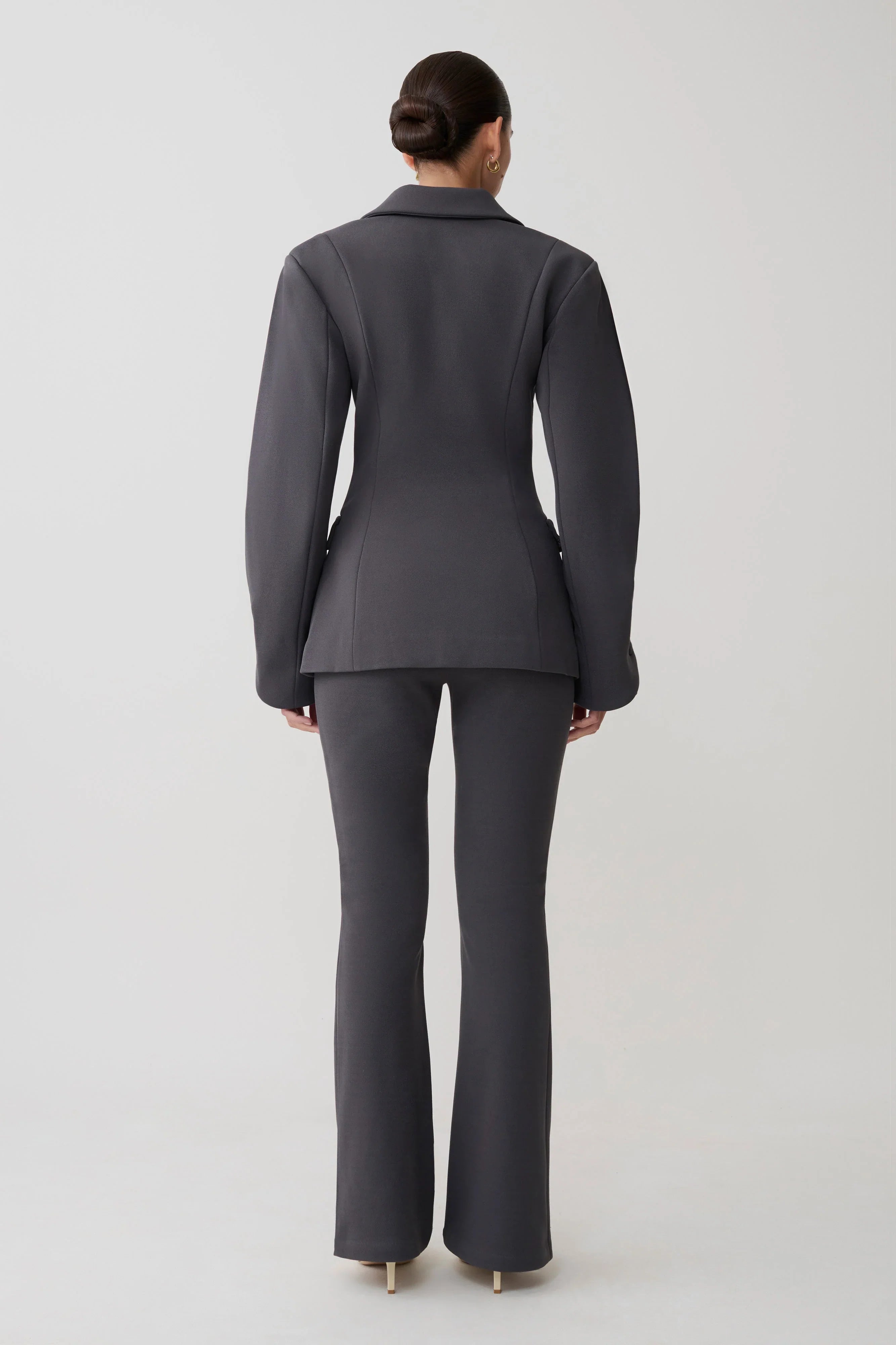 Marion Fit And Flare Pant Charcoal Shadow