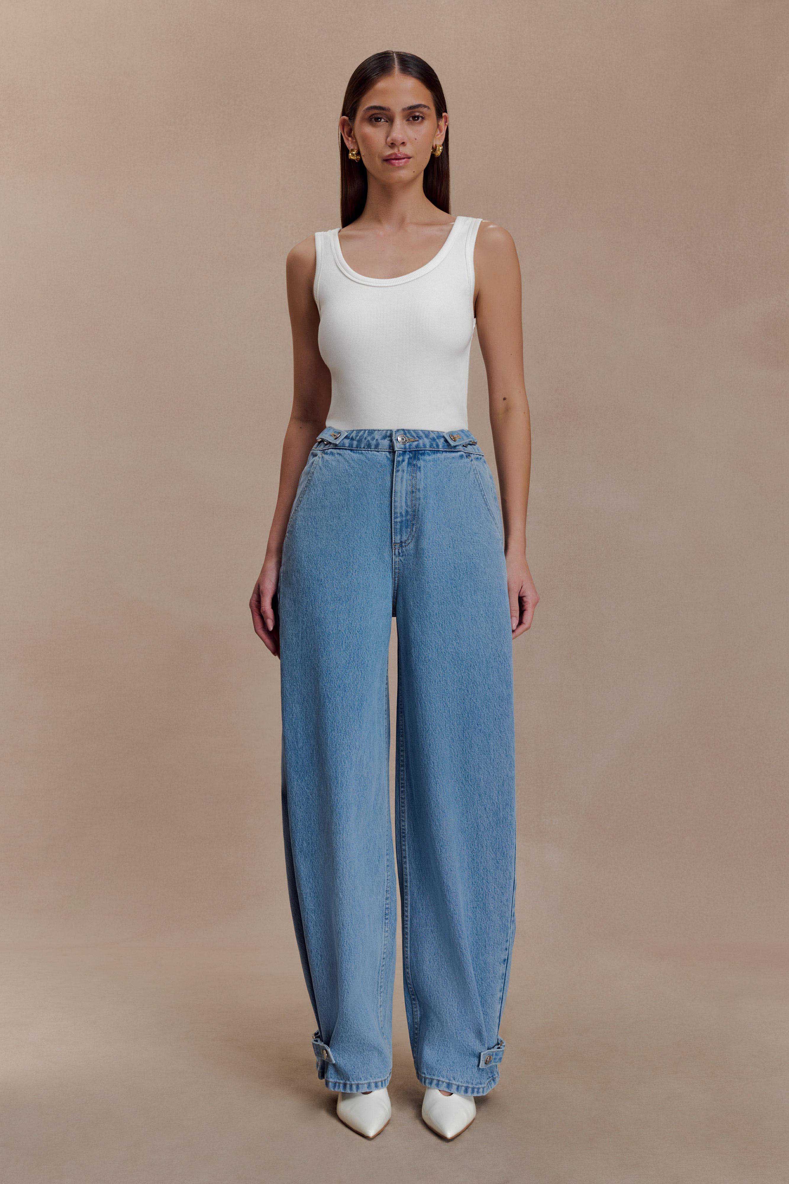 Flossie Multi Way Denim Jeans Classic Blue