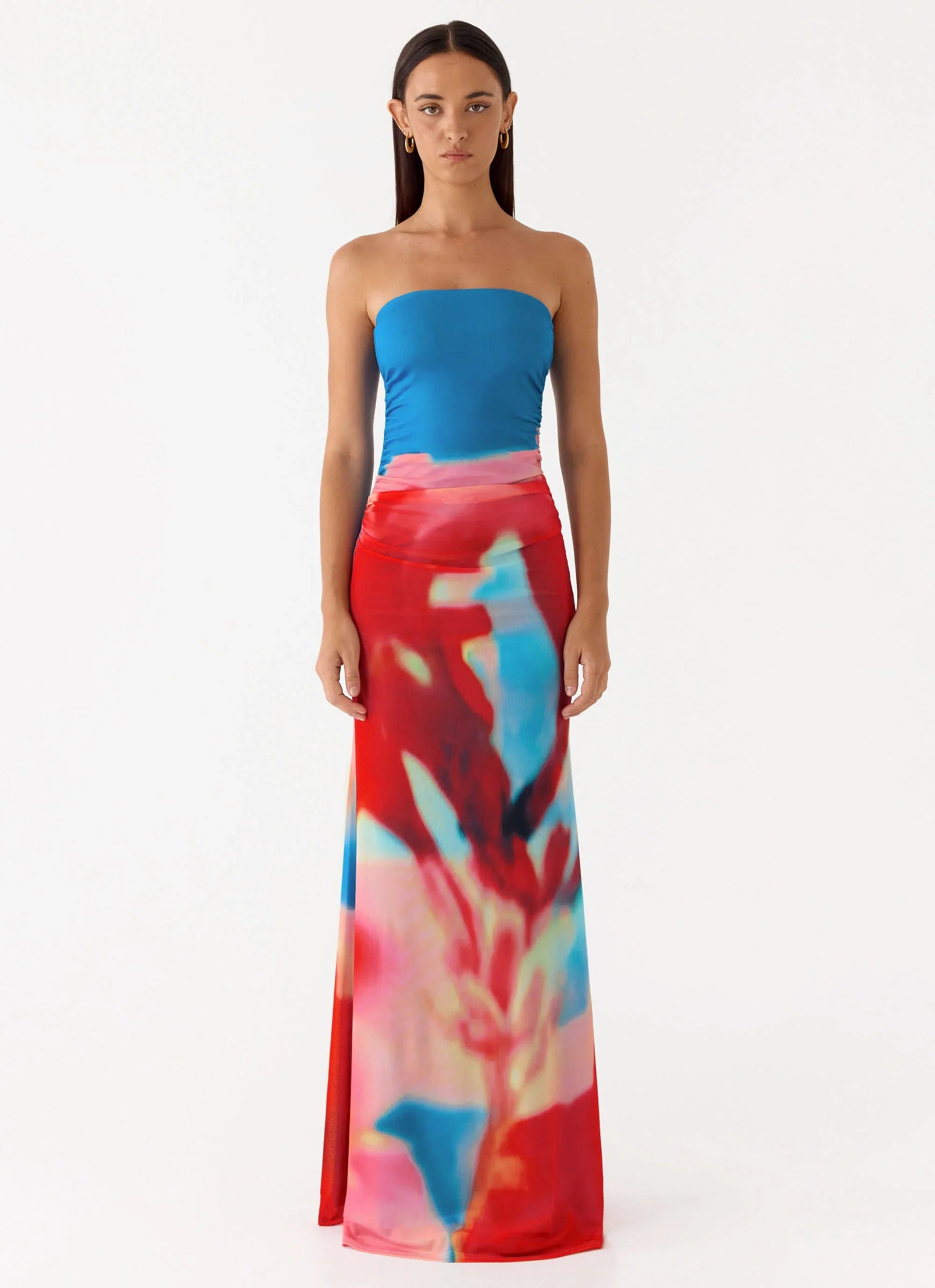 Iroha Strapless Maxi Dress Twilight Petal
