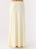 Like A Flower Maxi Skirt Lemon Yellow