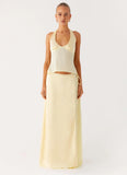 Pollie Maxi Skirt Yellow