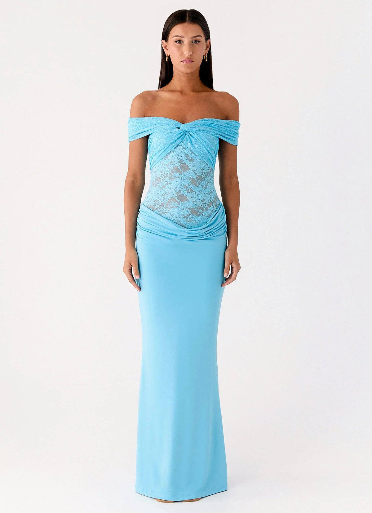 Either Way Maxi Dress Turquoise Blue