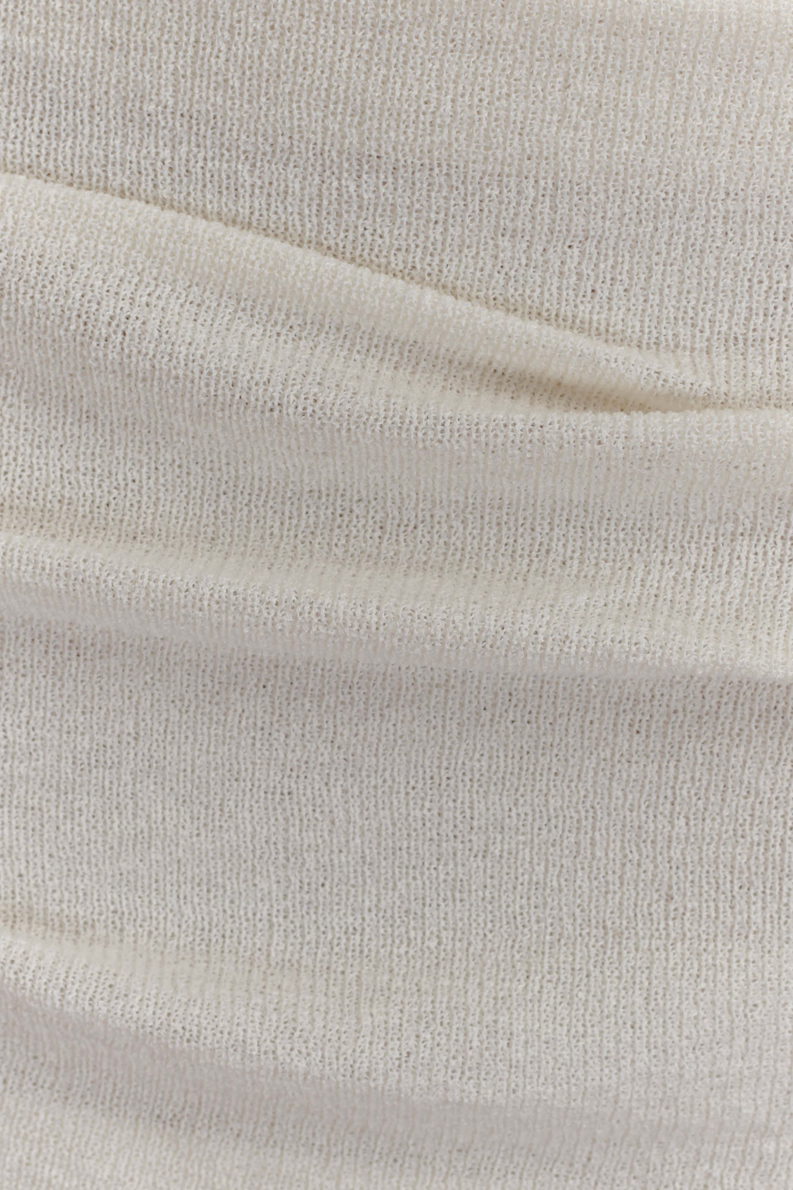 Elora Strapless Knit Maxi Dress Ivory