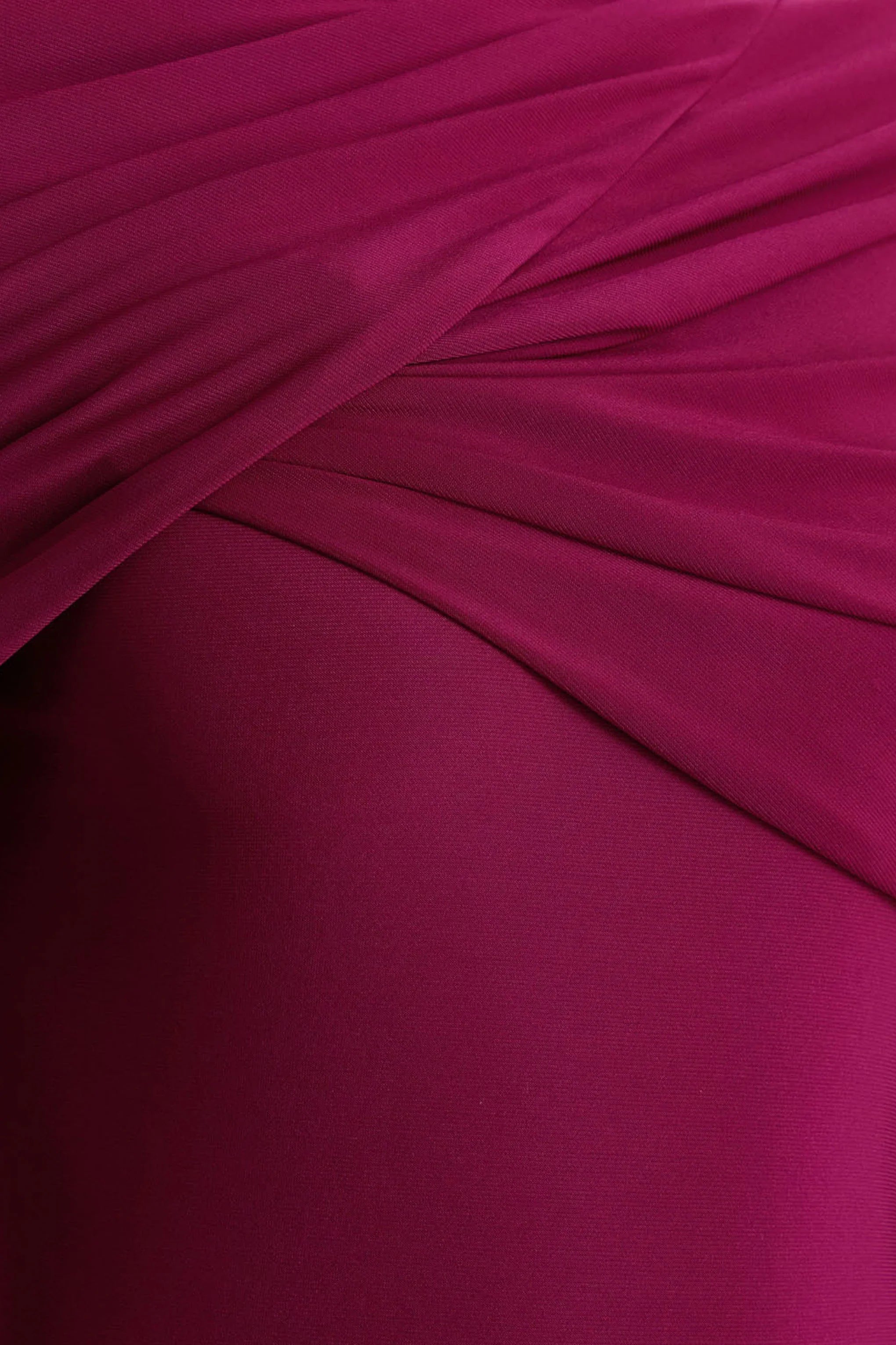 Aneira Burgundy High Neck Maxi Dress With Cape Sleeves