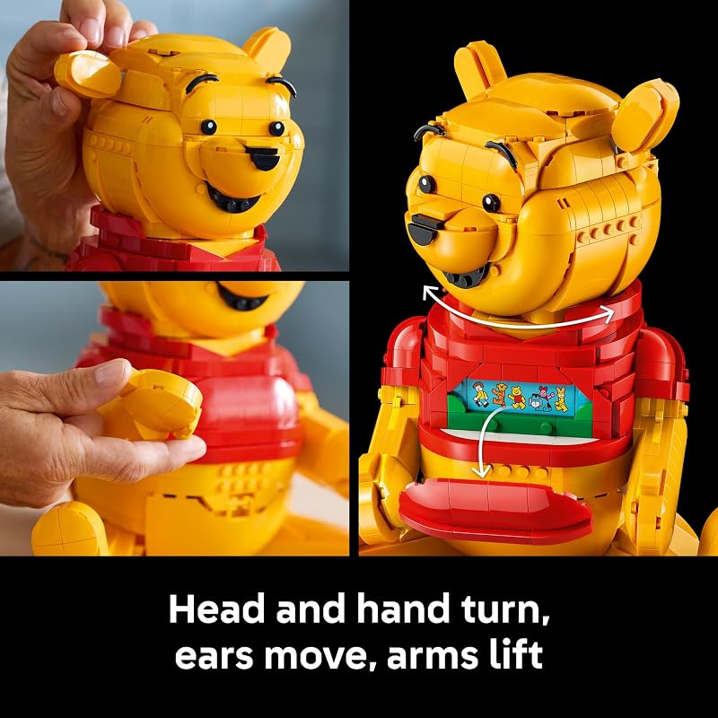 LEGO Disney Winnie The Pooh Building Set Home Office or Book Shelf Decor for Adult Fans Ages 18 W Eeyore Figure Collectible Disney Gift 43300