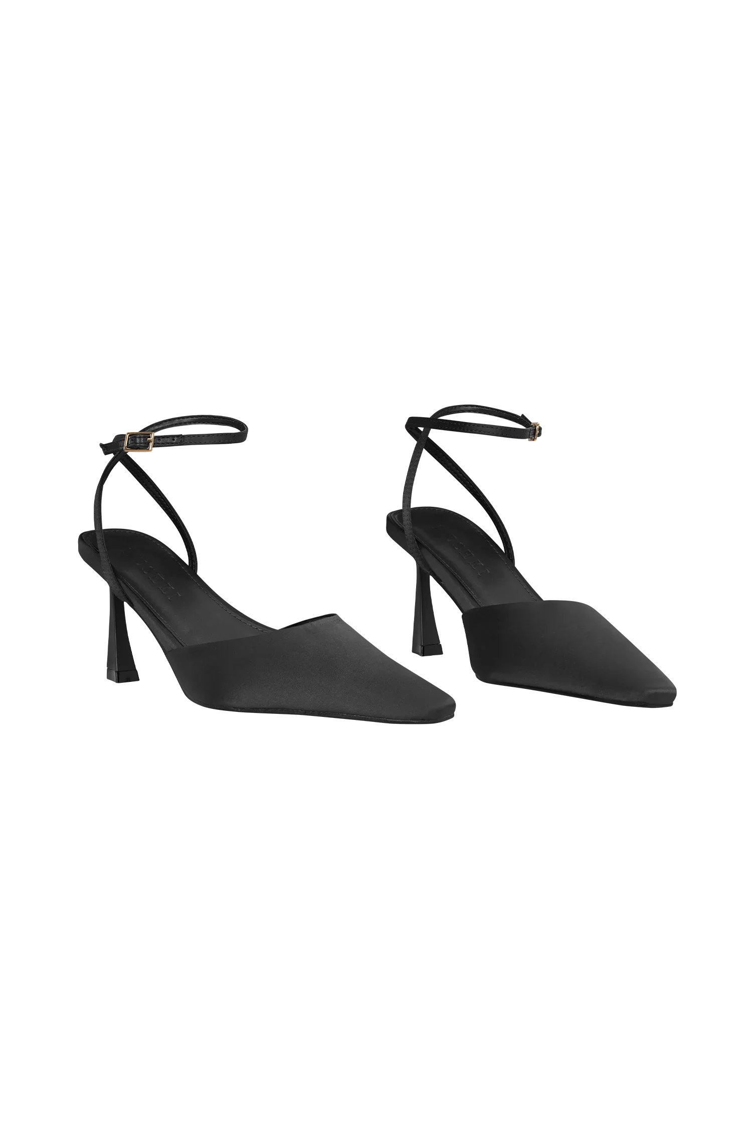 Marley Satin Pointed Heel Black