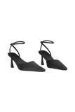 Marley Satin Pointed Heel Black