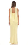 Strapless Fitted Maxi Dress With Chocker Style Scarf