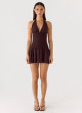 Holden Mini Dress Chocolate