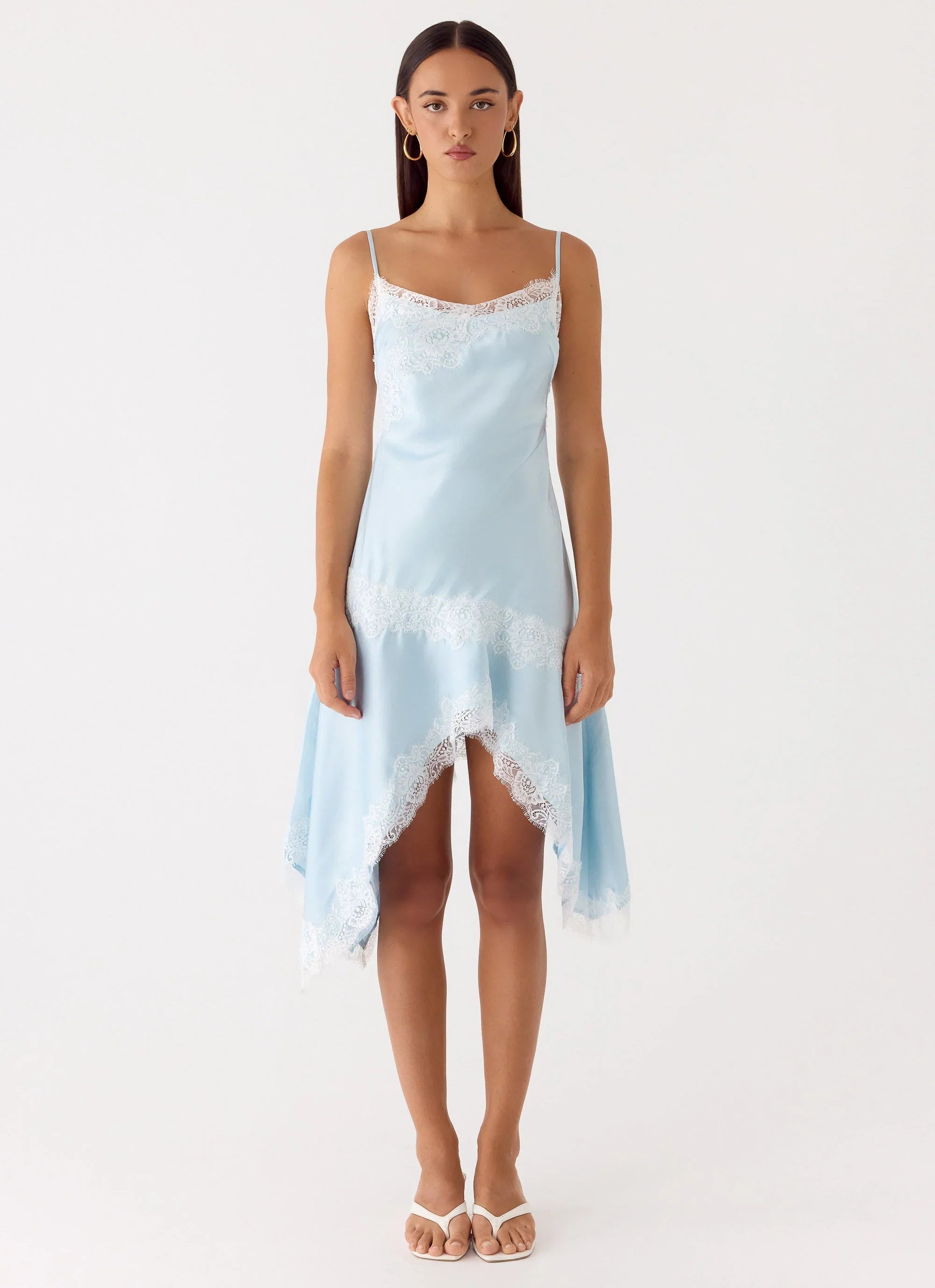 Starla Midi Dress Pale Blue