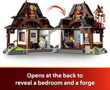 LEGO NINJAGO Four Weapons Blacksmith 15th Anniversary Building Toy for Kids Ages 14 Ninja Playset W Collectible Elemental Master of Earth 4 Minifigures Gift Idea for Teen Boys Girls 71858