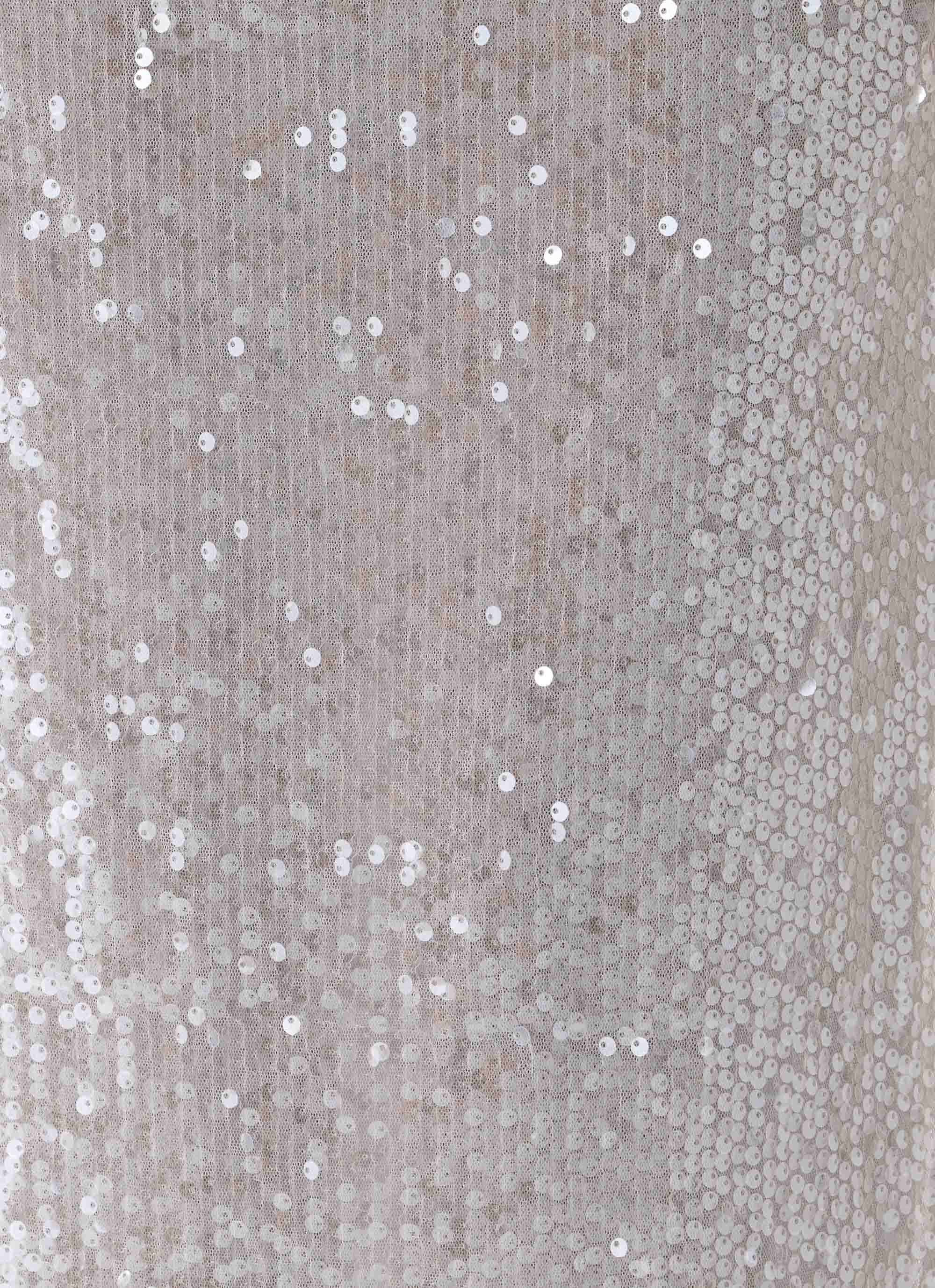 Susie Sequin Maxi Skirt Silver
