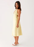 Davies Midi Dress Yellow