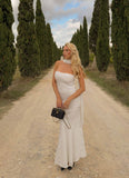 Under The Pagoda Maxi Dress White Polkadot