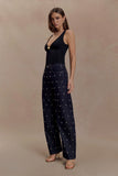 Spencer Slinky Top with Hardware Black