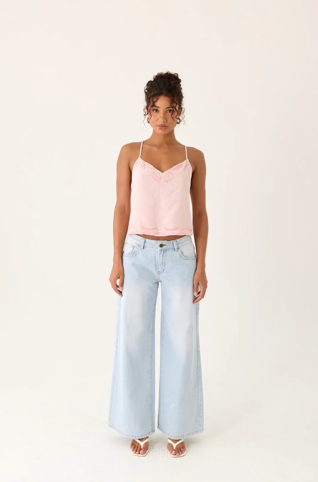 Avania Beaded Top Pink