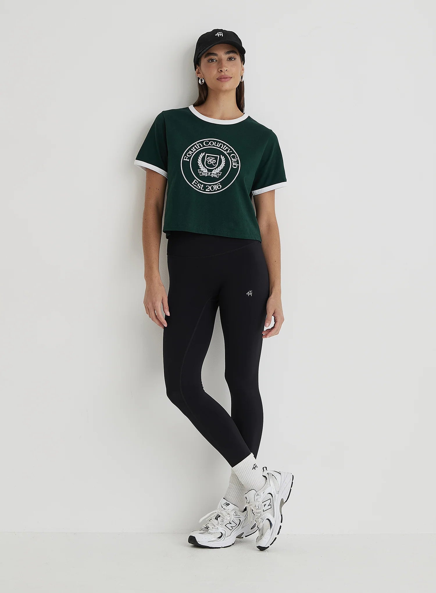 Green Fourth Country Club Cropped T Shirt